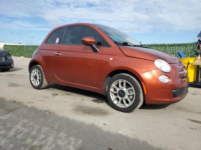 3C3CFFARXFT545098 - 2015 FIAT 500 POP ORANGE photo 4