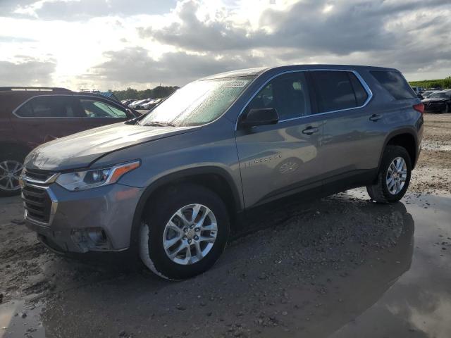 1GNERFKW3KJ131847 - 2019 CHEVROLET TRAVERSE LS GRAY photo 1