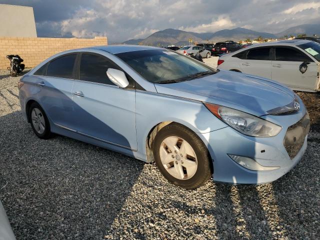 KMHEC4A49CA045759 - 2012 HYUNDAI SONATA HYBRID BLUE photo 4