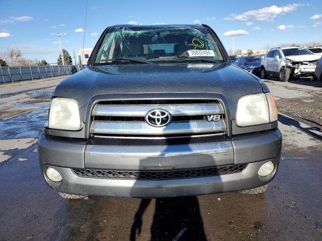 5TBDT44144S433853 - 2004 TOYOTA TUNDRA DOUBLE CAB SR5 GRAY photo 5