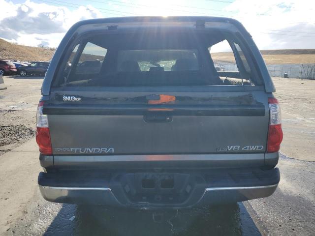 5TBDT44144S433853 - 2004 TOYOTA TUNDRA DOUBLE CAB SR5 GRAY photo 6