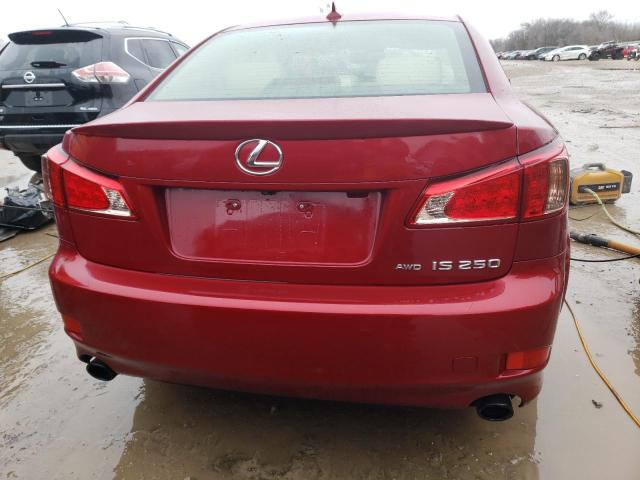 JTHCF5C2XC5059178 - 2012 LEXUS IS 250 MAROON photo 6