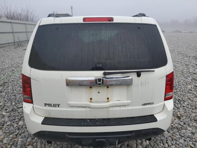 5FNYF4H21FB027491 - 2015 HONDA PILOT LX WHITE photo 6