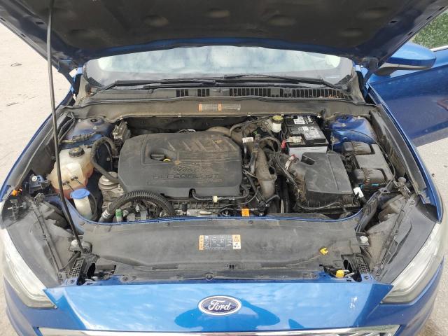 3FA6P0HD3JR149765 - 2018 FORD FUSION SE BLUE photo 11