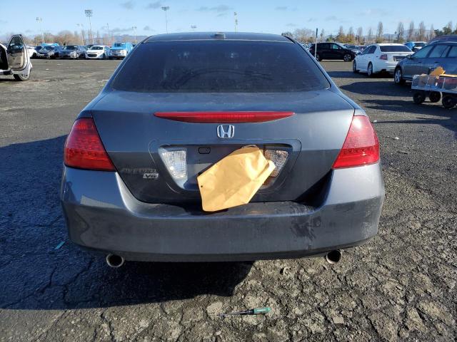 1HGCM665X6A020347 - 2006 HONDA ACCORD EX BLUE photo 6