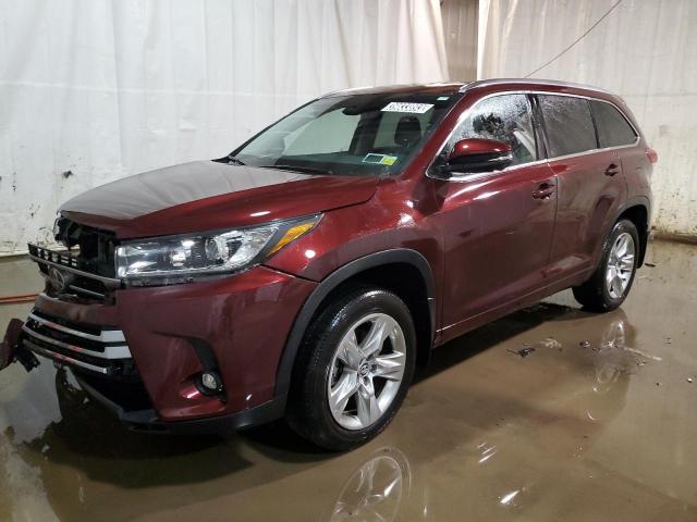 5TDDZRFH6KS717026 - 2019 TOYOTA HIGHLANDER LIMITED RED photo 1