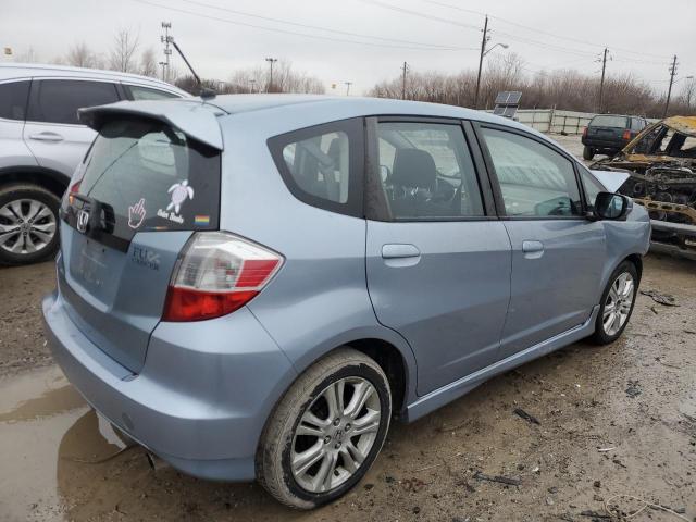 JHMGE8H5XBC019301 - 2011 HONDA FIT SPORT BLUE photo 3