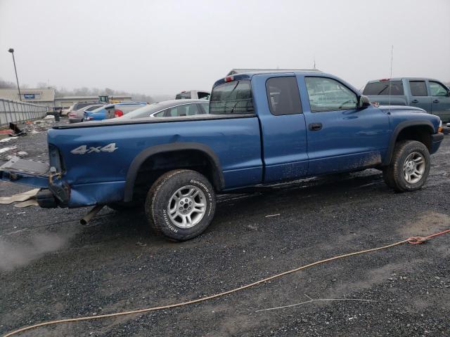 1D7HG32K94S580038 - 2004 DODGE DAKOTA SPORT BLUE photo 3