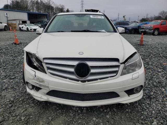 WDDGF5EB4AF450498 - 2010 MERCEDES-BENZ C 300 WHITE photo 5