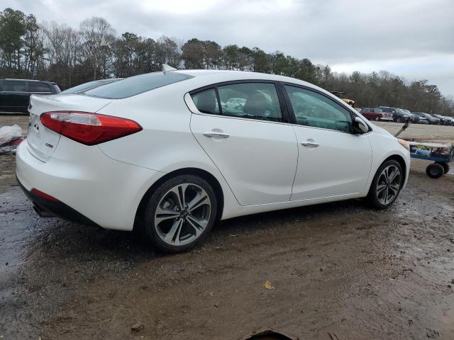 KNAFZ4A87F5283128 - 2015 KIA FORTE EX WHITE photo 3