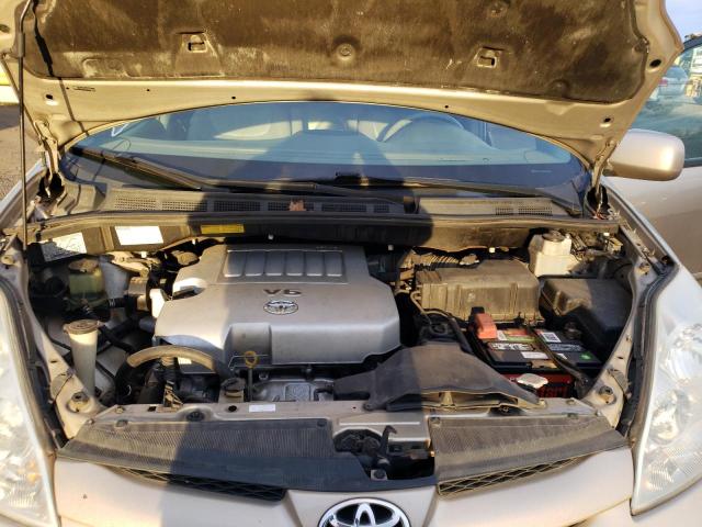 5TDZK22C57S089494 - 2007 TOYOTA SIENNA XLE BEIGE photo 12