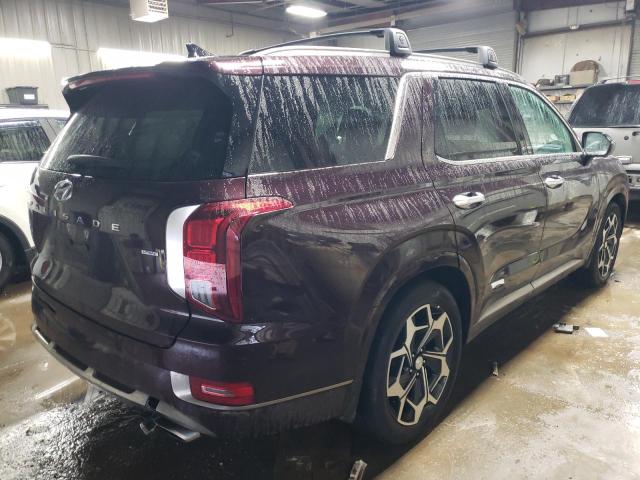 KM8R7DHE1NU410294 - 2022 HYUNDAI PALISADE CALLIGRAPHY BURGUNDY photo 3