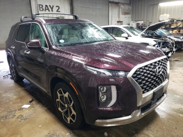 KM8R7DHE1NU410294 - 2022 HYUNDAI PALISADE CALLIGRAPHY BURGUNDY photo 4