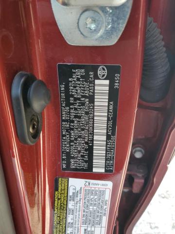 4T1BE30K66U163245 - 2006 TOYOTA CAMRY LE BURGUNDY photo 12