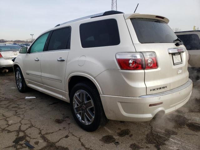 1GKKVTED0CJ286684 - 2012 GMC ACADIA DENALI WHITE photo 2