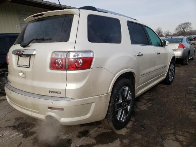 1GKKVTED0CJ286684 - 2012 GMC ACADIA DENALI WHITE photo 3