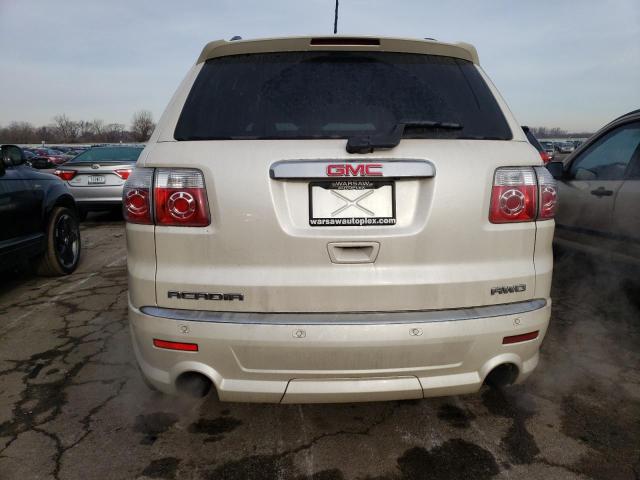 1GKKVTED0CJ286684 - 2012 GMC ACADIA DENALI WHITE photo 6