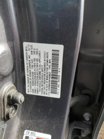 2HKRM4H36FH638623 - 2015 HONDA CR-V LX GRAY photo 13