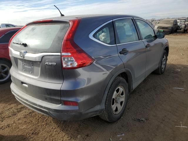 2HKRM4H36FH638623 - 2015 HONDA CR-V LX GRAY photo 3