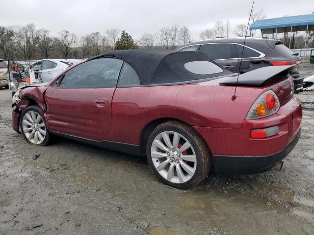 4A3AE45G23E143992 - 2003 MITSUBISHI ECLIPSE SPYDER GS BURGUNDY photo 2