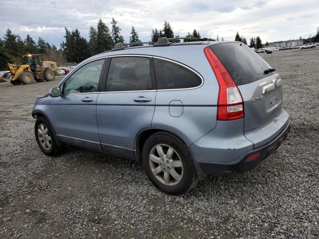 5J6RE48778L047502 - 2008 HONDA CR-V EXL BLUE photo 2