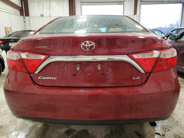 4T1BF1FK4FU890215 - 2015 TOYOTA CAMRY LE RED photo 6