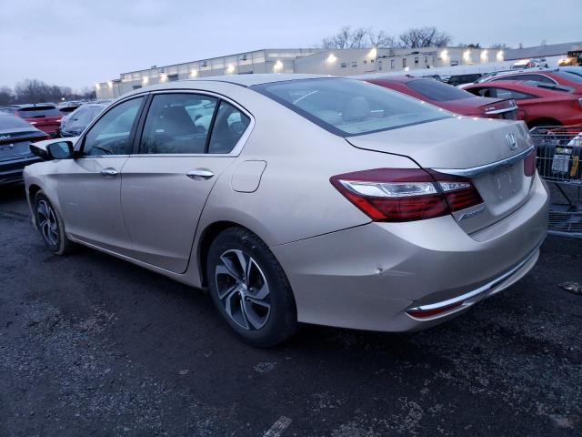 1HGCR2F32HA284626 - 2017 HONDA ACCORD LX TAN photo 2