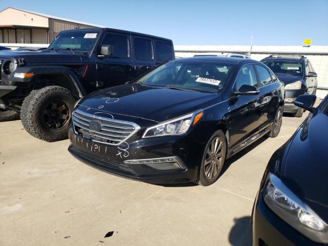 5NPE34AF5HH556598 - 2017 HYUNDAI SONATA SPORT BLACK photo 1