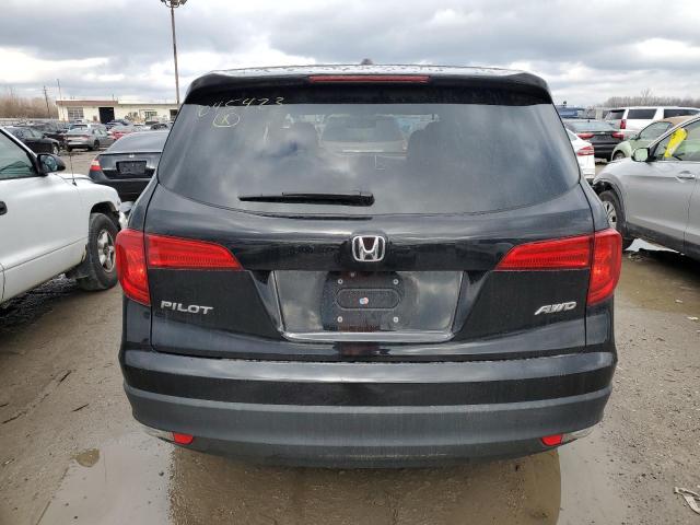 5FNYF6H57HB045423 - 2017 HONDA PILOT EXL BLACK photo 6