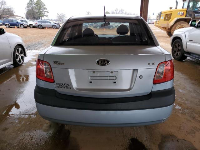 KNADE123386393031 - 2008 KIA RIO BASE BLUE photo 6