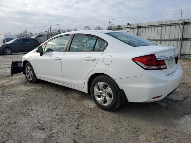 19XFB2F55DE038842 - 2013 HONDA CIVIC LX WHITE photo 2