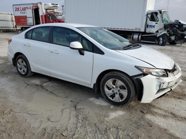 19XFB2F55DE038842 - 2013 HONDA CIVIC LX WHITE photo 4