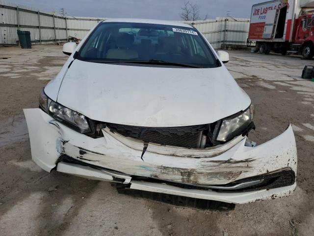 19XFB2F55DE038842 - 2013 HONDA CIVIC LX WHITE photo 5