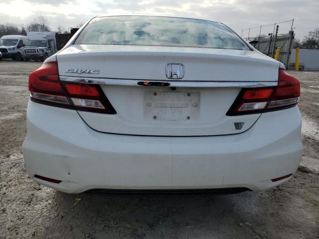 19XFB2F55DE038842 - 2013 HONDA CIVIC LX WHITE photo 6