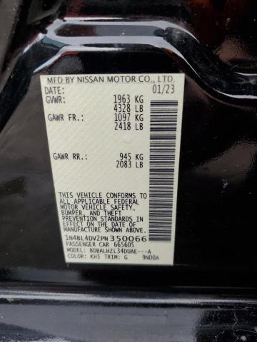 1N4BL4DV2PN350066 - 2023 NISSAN ALTIMA SV BLACK photo 12