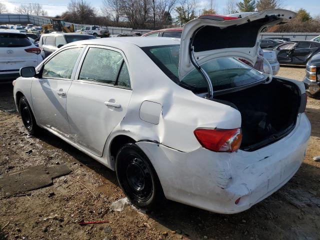 JTDBL40E89J037291 - 2009 TOYOTA COROLLA BASE WHITE photo 2