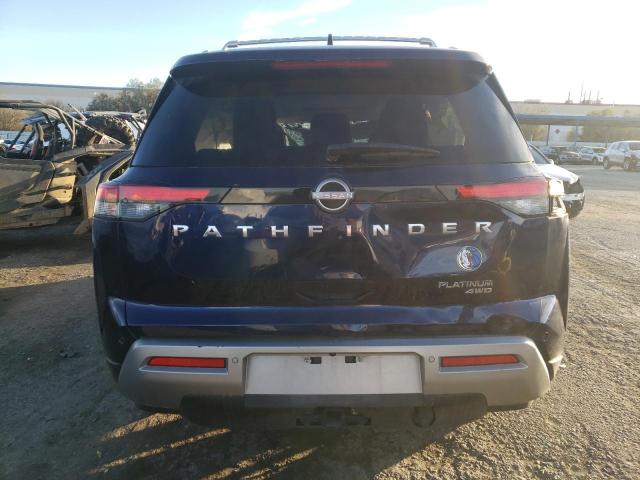 5N1DR3DJ8NC263950 - 2022 NISSAN PATHFINDER PLATINUM BLUE photo 6