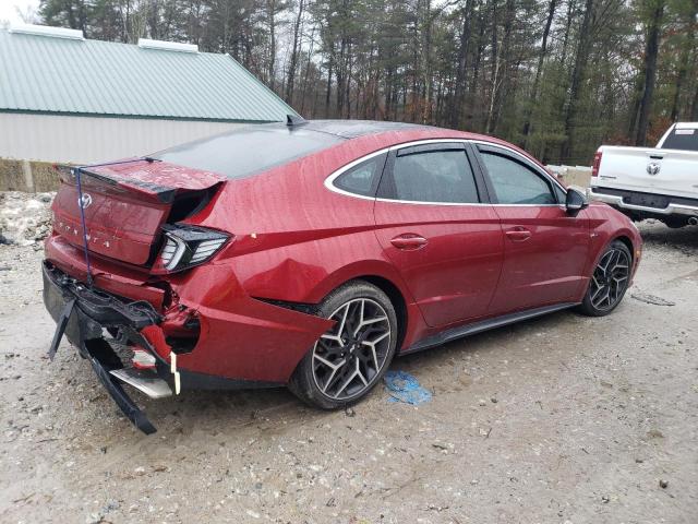 KMHL14JC4PA315605 - 2023 HYUNDAI SONATA N LINE RED photo 3