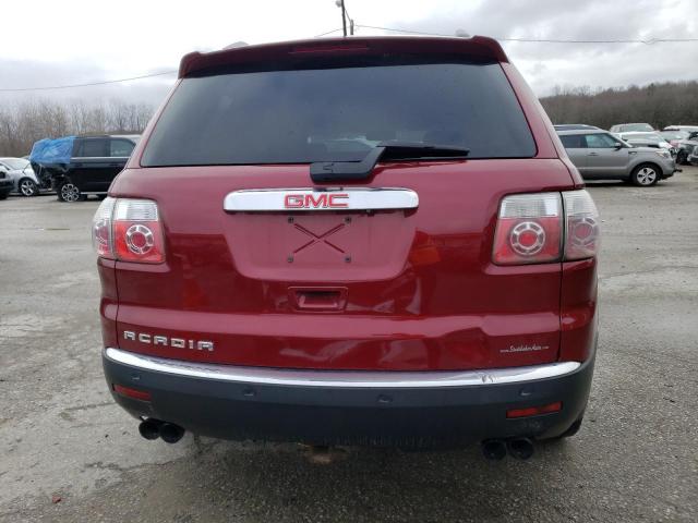 1GKLRLED9AJ126342 - 2010 GMC ACADIA SLE BURGUNDY photo 6