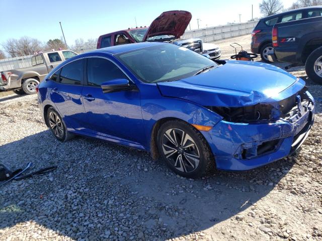 19XFC1F39JE002900 - 2018 HONDA CIVIC EX BLUE photo 4