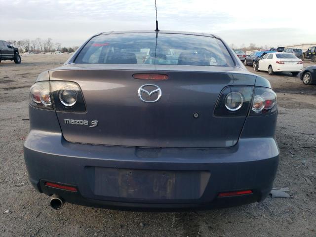 JM1BK12F081867964 - 2008 MAZDA 3 I GRAY photo 6