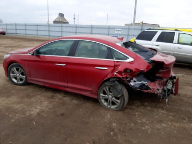 5NPE34AF7KH820492 - 2019 HYUNDAI SONATA LIMITED BURGUNDY photo 2