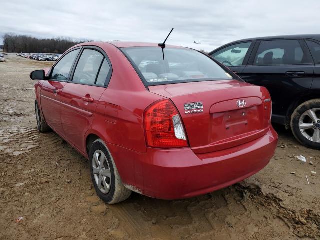 KMHCN4AC0BU614603 - 2011 HYUNDAI ACCENT GLS RED photo 2