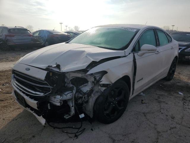 3FA6P0LU8ER374972 - 2014 FORD FUSION SE HYBRID WHITE photo 1