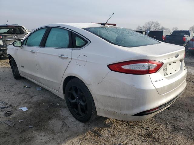 3FA6P0LU8ER374972 - 2014 FORD FUSION SE HYBRID WHITE photo 2