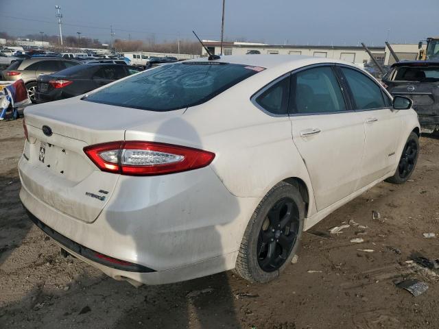 3FA6P0LU8ER374972 - 2014 FORD FUSION SE HYBRID WHITE photo 3