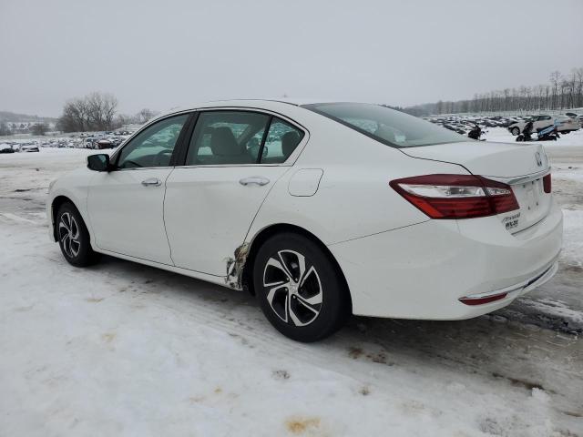 1HGCR2F32HA076665 - 2017 HONDA ACCORD LX WHITE photo 2