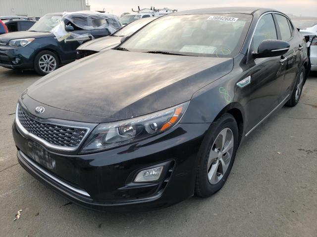 KNAGM4AD1F5084138 - 2015 KIA OPTIMA HYBRID BLACK photo 1