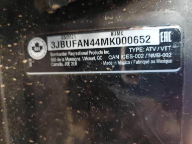 3JBUFAN44MK000652 - 2021 CAN-AM DEFENDER XT CAB HD8 GREEN photo 10