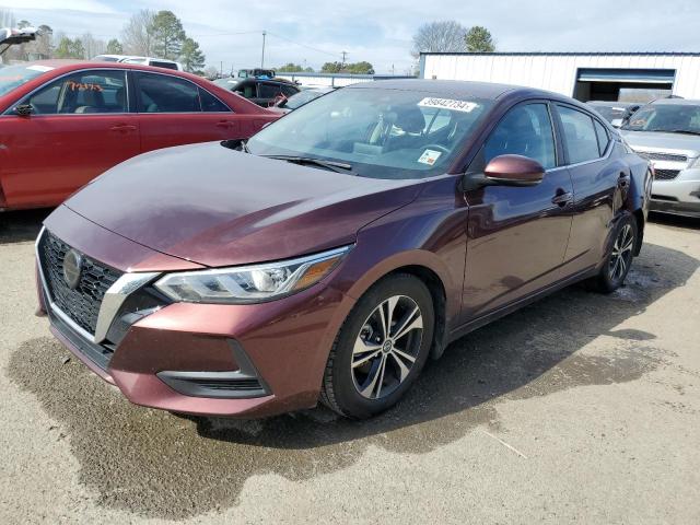 3N1AB8CV2LY259526 - 2020 NISSAN SENTRA SV MAROON photo 1